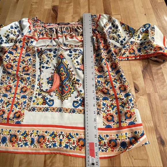Anthropologie KAS Top Pullover Boho Tunic Peasant Blouse Womens XS EUC - Picture 7 of 9